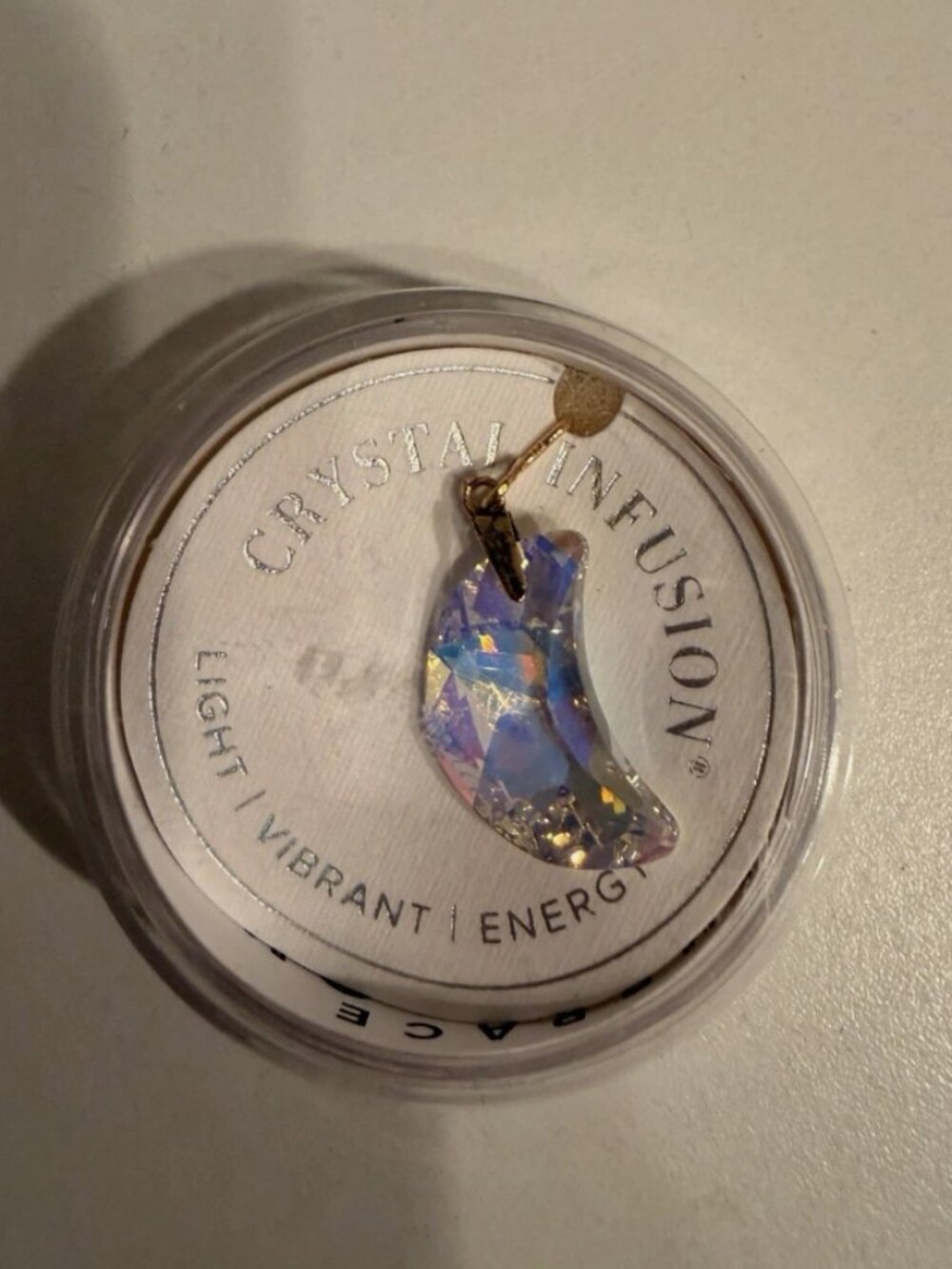 Alex & Ani Swarovski Crystal Infusion Moon Sterling Silver W/ Gold plated Hook